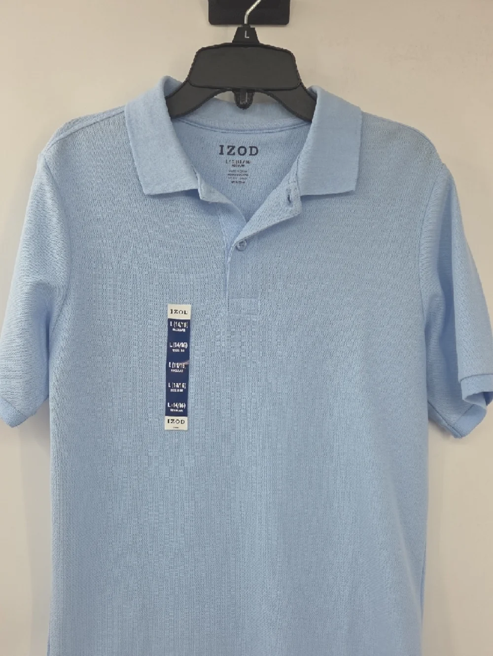 Boys IZOD Light Blue Classic Cotton Polo